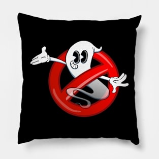 1930's Style Ghostbusters Logo Pillow