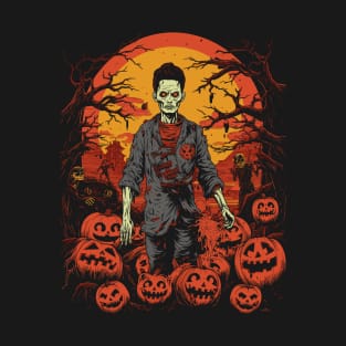 Creepy and Cool: Halloween Korean Zombie T-Shirt