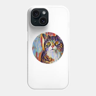 Alert floppy cat Phone Case