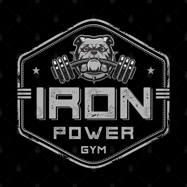 Iron Bulldog Gym gray by michony