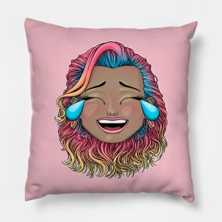 Reve Prisma tears of joy emoji Pillow