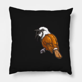 Three-Wattled Bellbird Pillow