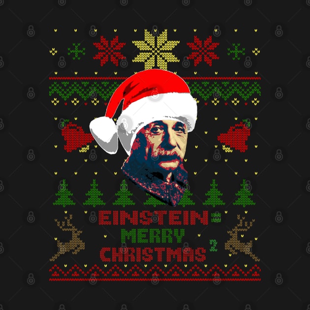 Albert Einstein E=MC2 Christmas by Nerd_art