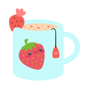 Kawaii strawberry milk tea T-Shirt