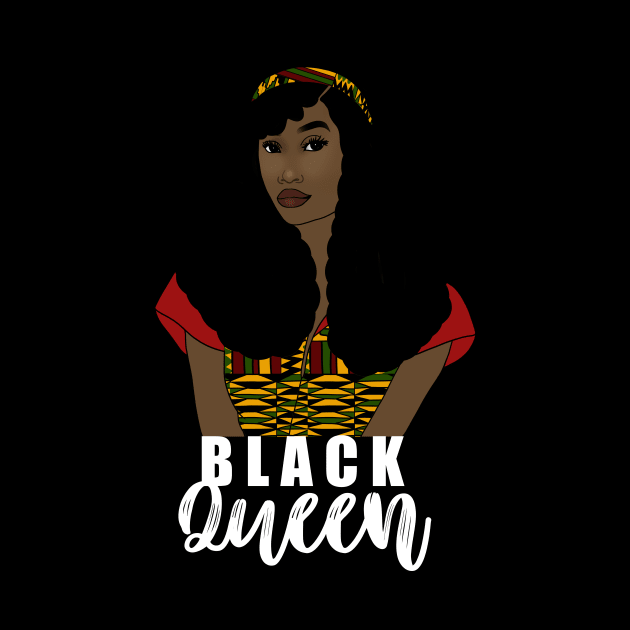 Black Queen Black Girl Magic Black History Month Gift by JackLord Designs 