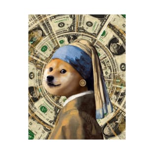 Doge with a Coin Earring T-Shirt