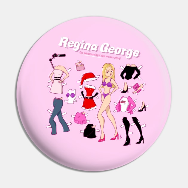 Regina - Mean Girls - Paper Doll Pin by themunchkinboutique