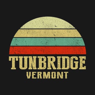 TUNBRIDGE VERMONT Vintage Retro Sunset T-Shirt
