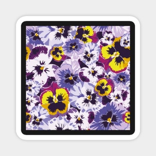 Pansy by numbers Magnet