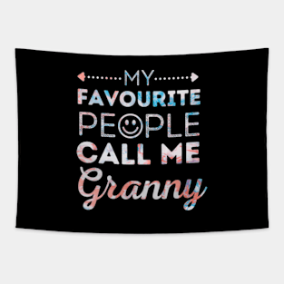 My Favorite People Call Me Granny Mother's Day Tapestry