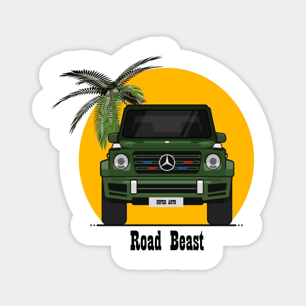 Road beast. Magnet by MIXOshop