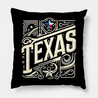 Texas Vintage Design Pillow