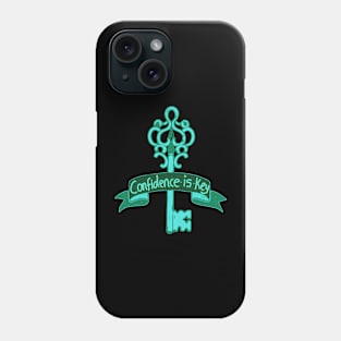 Confidence Is Key Green Phone Case