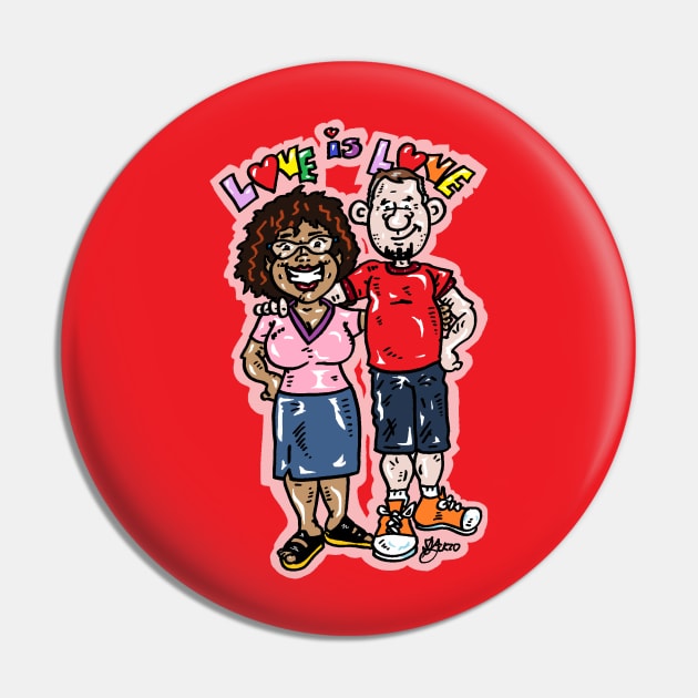 Love is Love Pin by beetoons