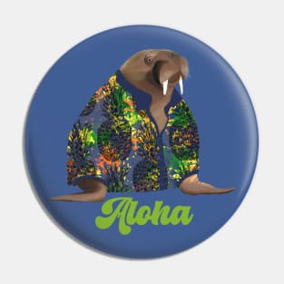 Hawaiian Walrus Aloha Pin