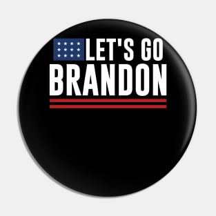 Funny Let's Go Brandon! Meme Retro Vintage American Flag Pin