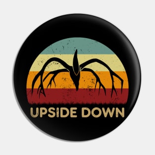 Retro Sunset - Stranger Things Upside Down Pin