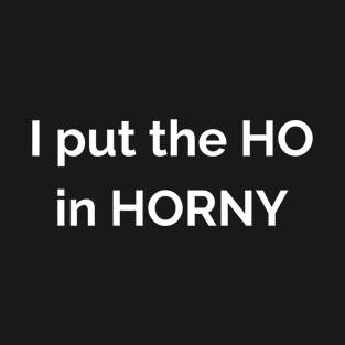 I put the HO in Horny T-Shirt