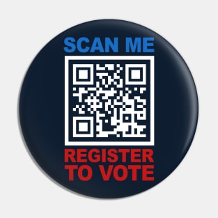 Register To Vote QR Code Pin