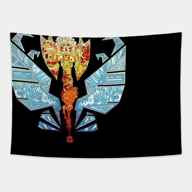 Charge blade Monster Hunter Tapestry by paintchips