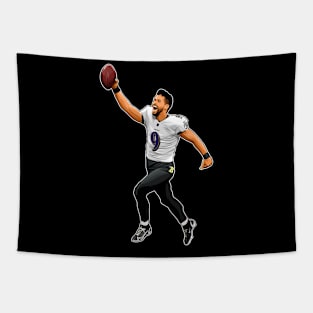 Justin Tucker #9 Celebrate Tapestry