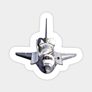 Space Shuttle Open Cartoon Magnet