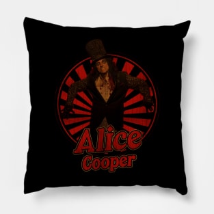 Retro Vintage Alice Cooper Pillow