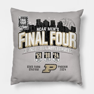 Purdue Boilermakers Final Four 2024 Basketball Vintage Pillow