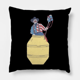 Rodeo Clown - Barrelman - Patriotic Bullfighter Pillow