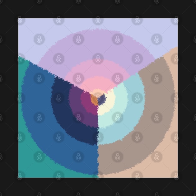 Abstract Circle In Various Cute Colors by Peaceful Space AS