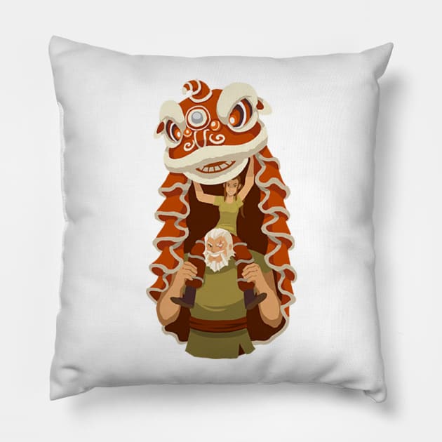 Reinhardt Lion Dance Pillow by Genessis