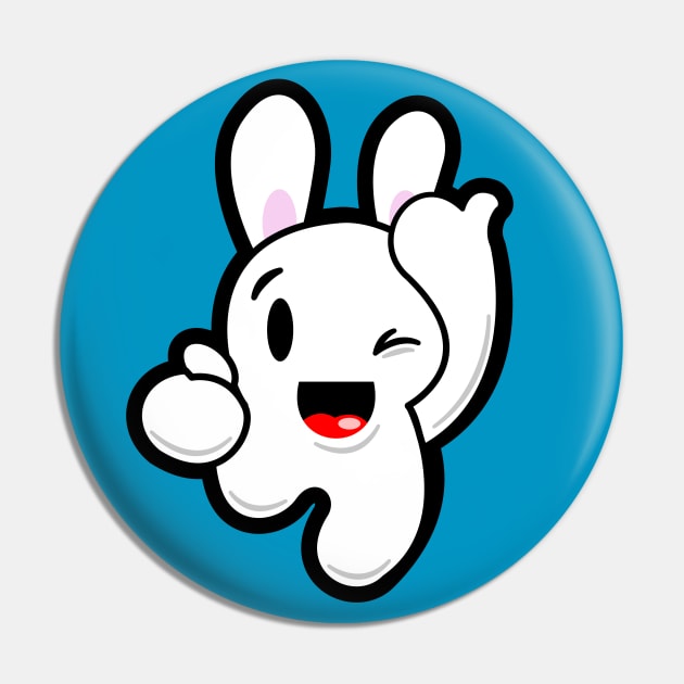 Funny Bunny Pin by SuaveOne