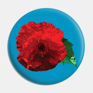 One Red Poppy Pin