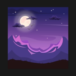 Magical midnight view T-Shirt