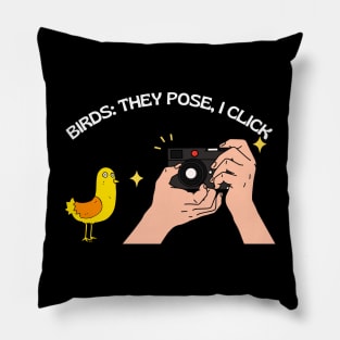 Bird Photography: They Pose, I Click Pillow