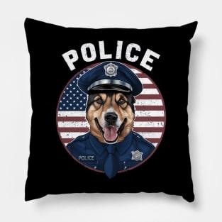 police officer dog Pillow