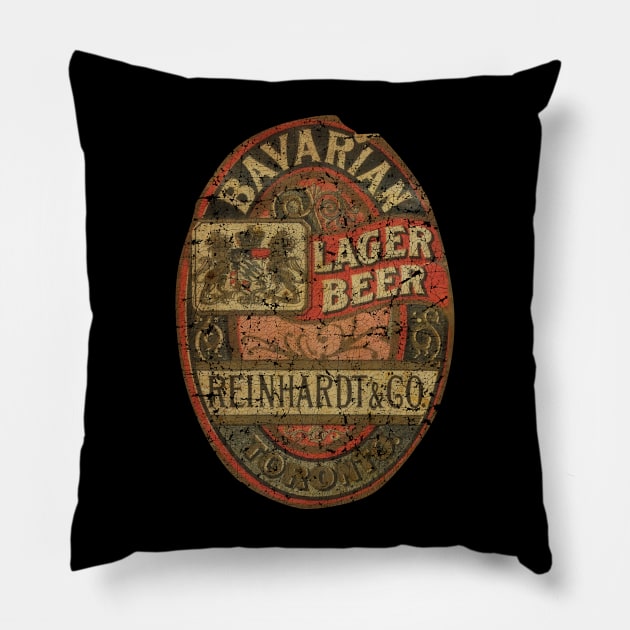 BAVARIAN LAGER BEER VINTAGE Pillow by ngilerterus