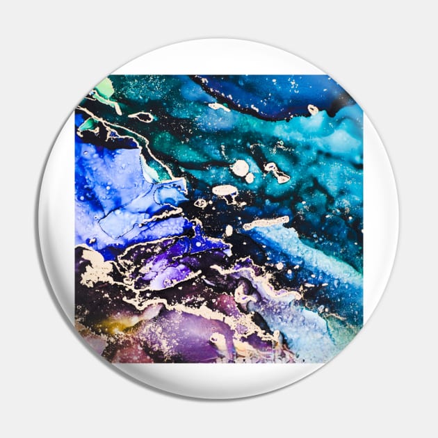 Premium Colorful Marble Inkscape Pin by TheSkullArmy