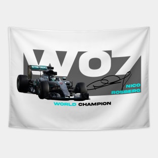 Nico Rosberg W07 Tapestry