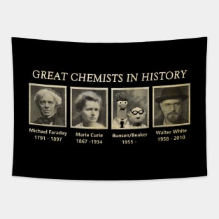 Great Chemists In History vintage Tapestry