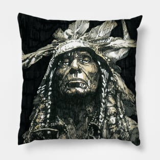 Warrior The North American Indian Pillow
