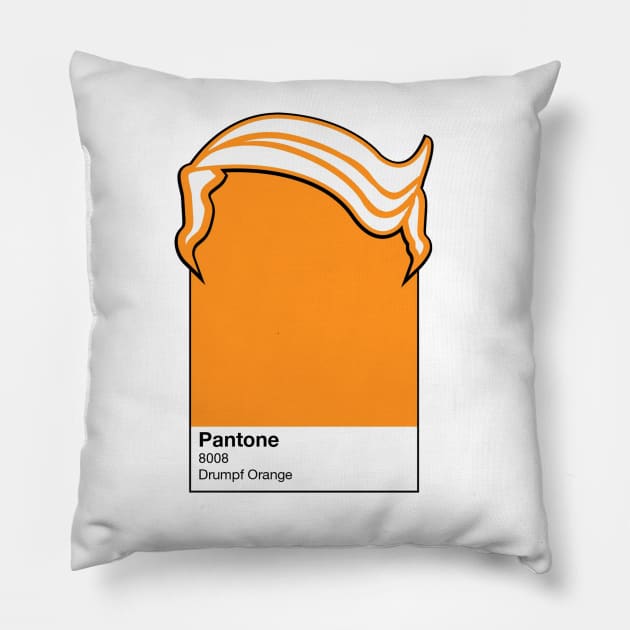 Drumpf Orange Pillow by dhrdesign