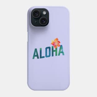 Aloha - Visit Hawaii Tropical Hibiscus Floral Tiedye Phone Case