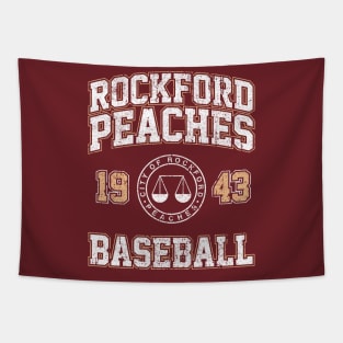 Rockford Peaches Baseball Tapestry