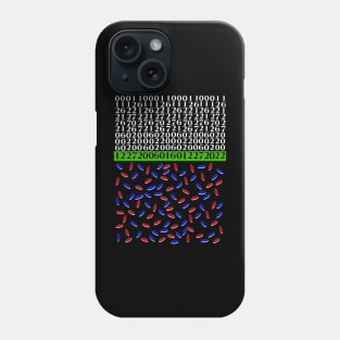 Birthday matrix blue & red pills Phone Case