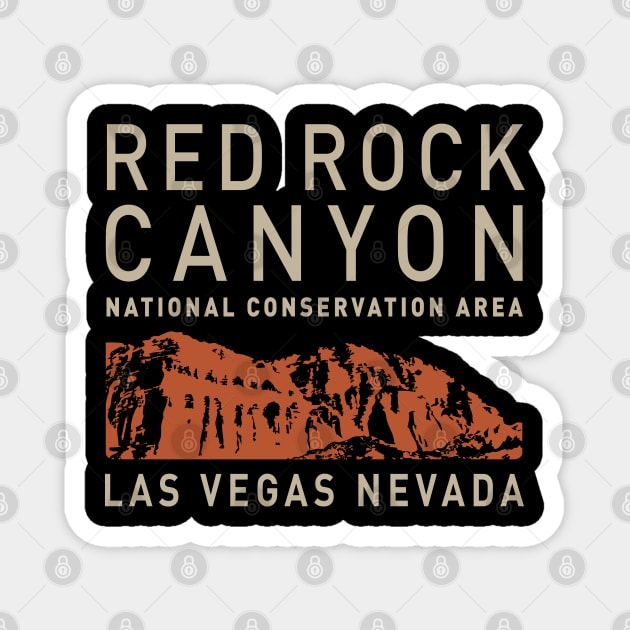 Red Rock Canyon by © Buck Tee Originals Magnet by Buck Tee