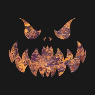 Poisoned Pumpkin Jack O' Lantern Face T-Shirt