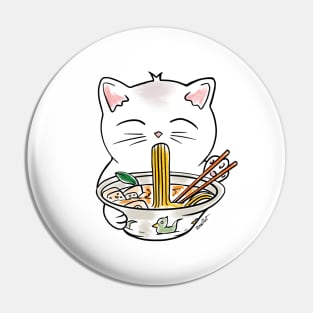 Cat eating a soup Pin