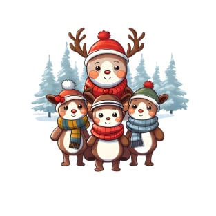 The Merry Reindeer Ensemble T-Shirt