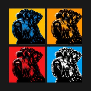 Black Russian Terrier Pop Art - Dog Lovers T-Shirt